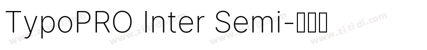 TypoPRO Inter Semi字体转换